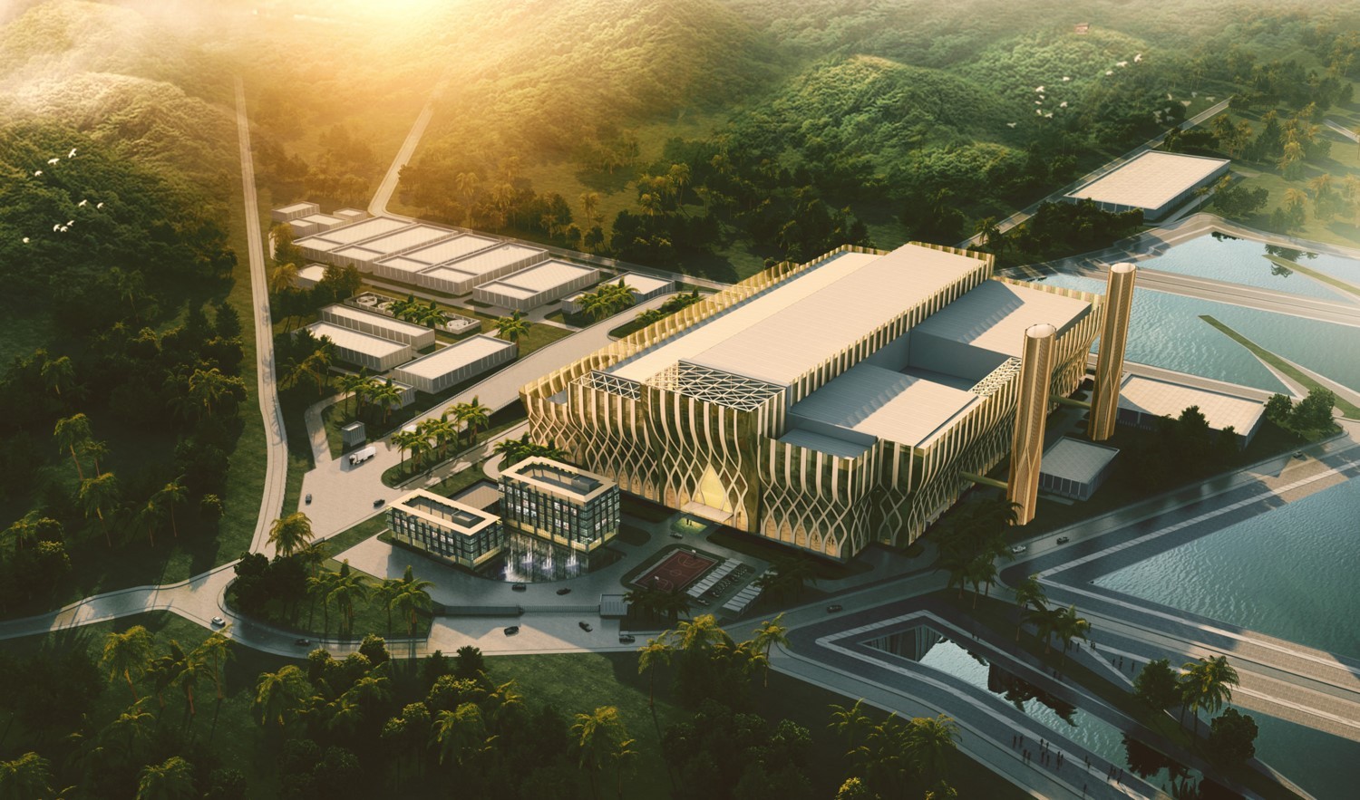 越南河內垃圾焚燒發電項目設計效果圖